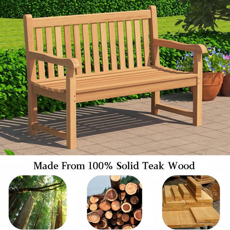 48" A-Grade Teak Outdoor Patio Garden Bench