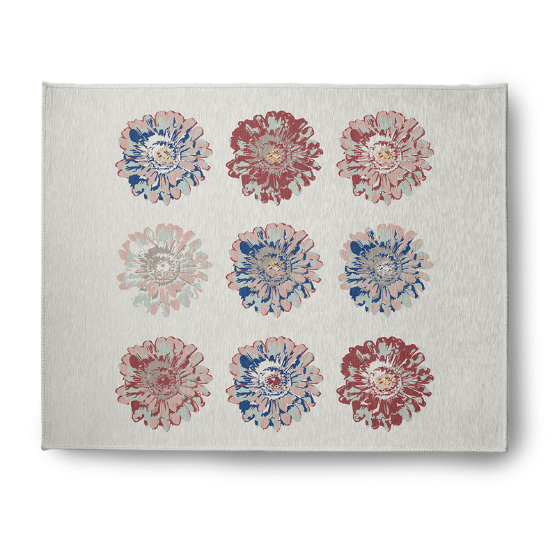 Chenille Floral Indoor Rug, Rectangle 8' x 10'