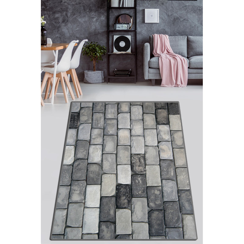 Premium Hall Carpet (2.6 x 4.9 ft), 100% Polyester, 0.2 in Pile Height | Antibacterial, Non-Slip Felt Dot Underside | Machine Washable at 86°F, 700 g/m² | Ideal for Home Entryways & Living Spaces, Soft & Durable