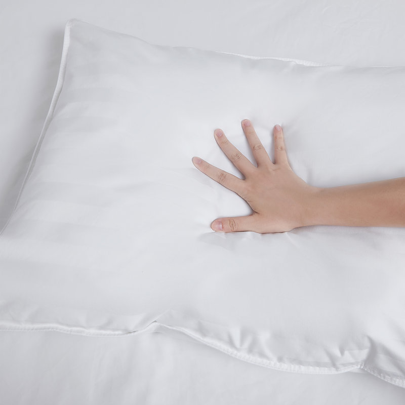 Downlite Plush Down Alternative Bed Pillow - Hypoallergenic, Extra Soft, Designed for Stomach Sleepers, 20" x 28", White