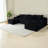 Compression Sectionals with Storage, 126 Inch Plush Modern Sofa for Home
