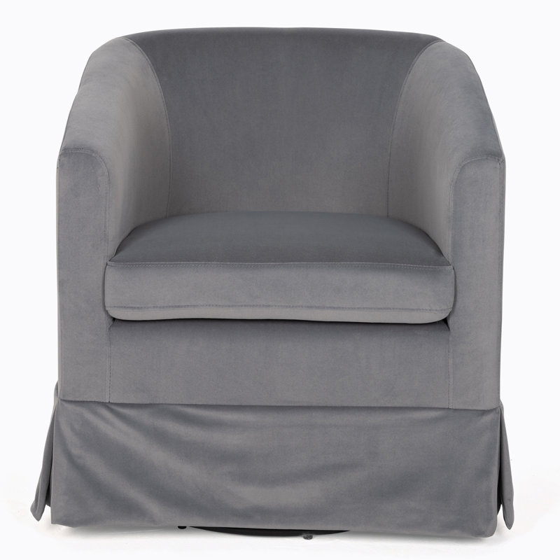 Breiona 27.36" Wide 360-Degree Swivel Chair, Gray Duplicate