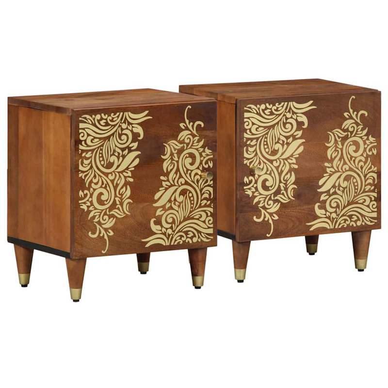 40cm W Solid Wood Bedside Table