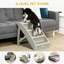 Foldable 4 Step Pet Stairs with Non-Slip Mats, Beige Plastic Pet Ramp for Small Dogs & Cats, Supports up to 10kg, 62 x 38 x 49.5cm-1819653806