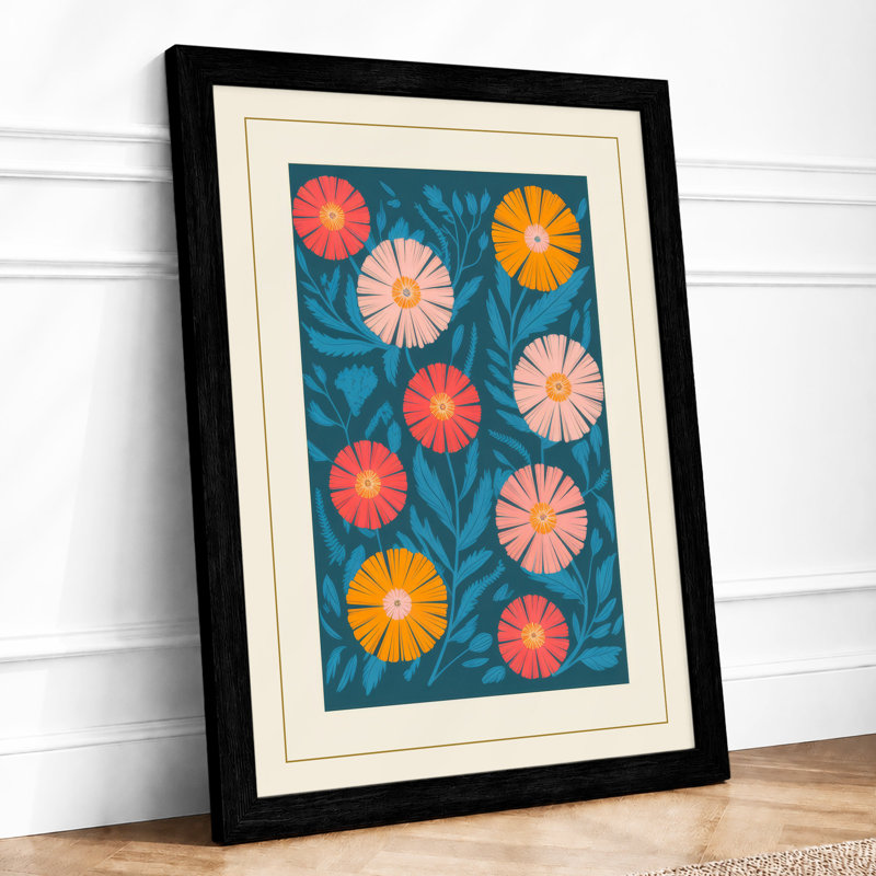 Garden in Motion Botanical - Framed Print, A1 - 84.1 x 59.4 cm, Black