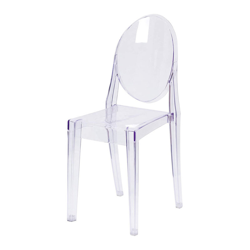 Bergevin Bryker Woods Stacking Side Chair, Clear