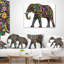 Oreiller Floral éléphant Joyeux Animal