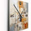 Collage géométrique I - Horloge murale abstraite-106624488