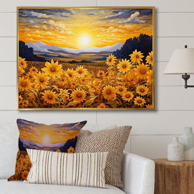 " Radiant Golden Blooming Sunflower Meadow "