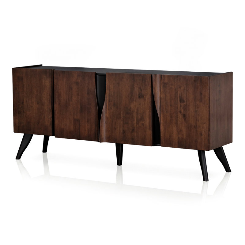 Rozella Handmade Solid Wood Dining Server, 33.5" H x 79" W x 20.9" D