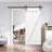 Panelled Wood Painted Z Series Diy Barn Door with Installation Hardware Kit-93777603