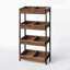 Organisateur de rangement en bois stable, support à fruits et légumes, support à vin