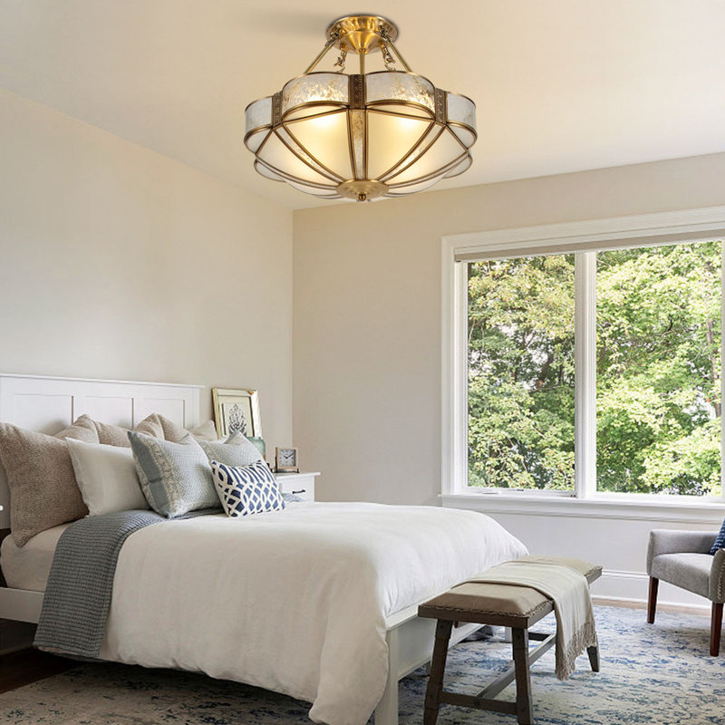 Keyin 17.71Inch Classic Flower-shaped Ceiling Light