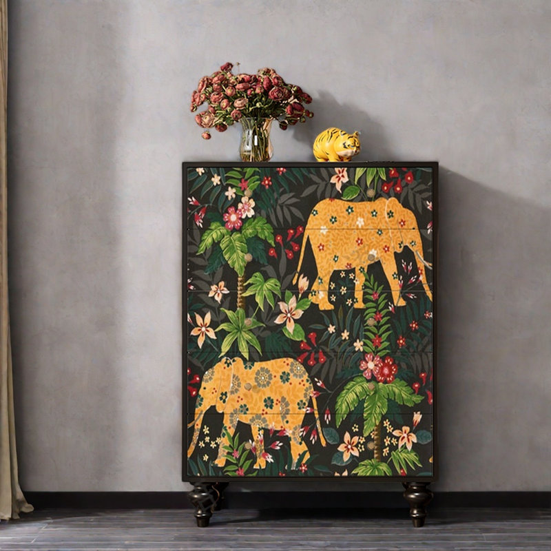 Rustic Antique Solid Hallway Cabinet