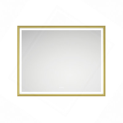 Miroir de salle de bain mural à DEL avec lumière élevée et anti-buée