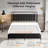 Bed Frame Leather Upholstered Headboard-987541586