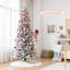 Arbre de Noël artificiel blanc effilé-730457116