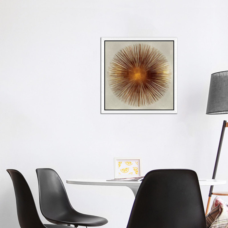 Print on Canvas, White Floater Framed, Brown/Orange, 45.72 cm H x 45.72 cm W