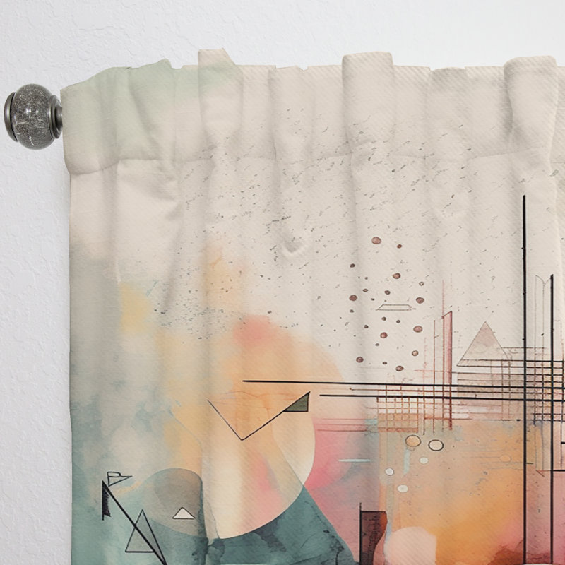 Explorations In Serenity V - Modern Velvet Curtain - Room Darkening - 1 panel, 52" W x 90" L