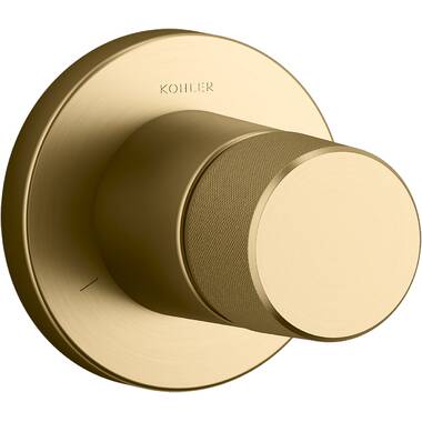 Kohler 26310-2MB Statement Wall-Mount Handshower Holder with Supply Elbow and Check Valve, Vibrant Brushed Moderne Brass