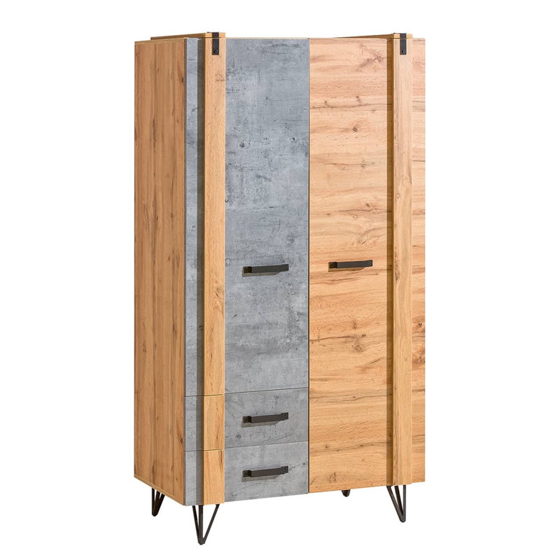 Rockwell 2 Door Manufactured Wood Wardrobe