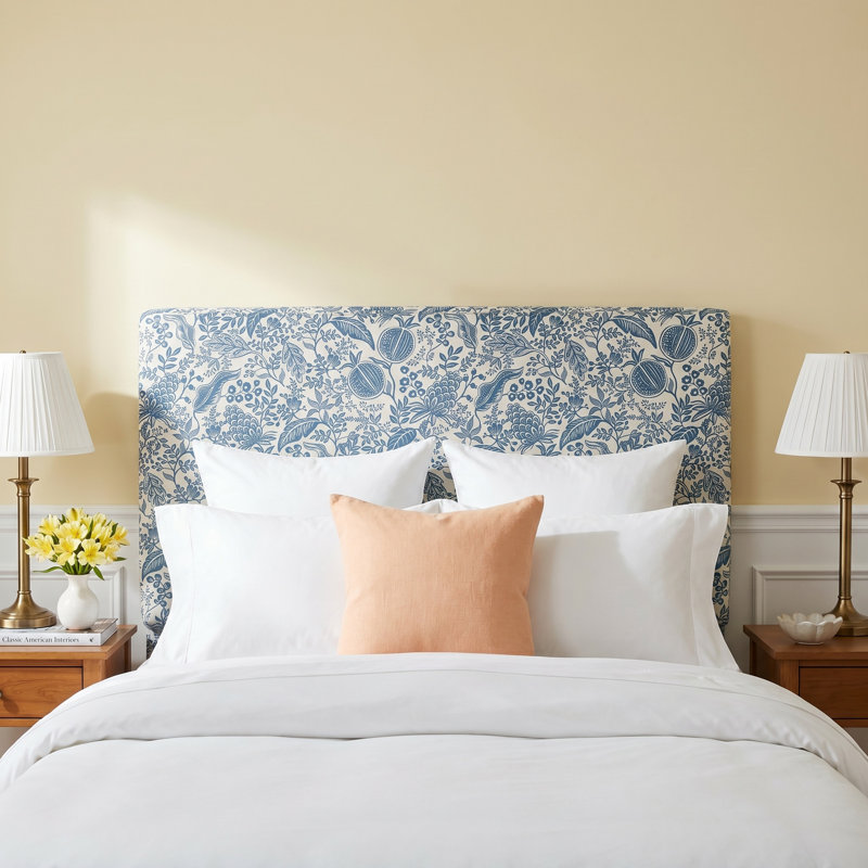 Elly Headboard, Twin, Rpc Citrus Grove Mint Linen