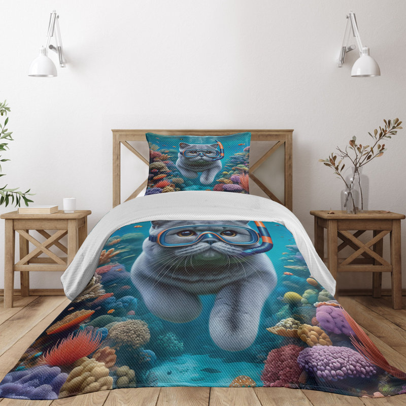 Polyester Coverlet, Twin Coverlet + 1 Standard Shams