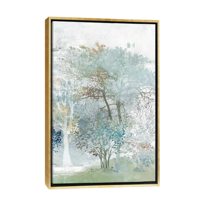 "Silent Mystery II" par Allison Pearce, reproduction d’art, Pas de tapis, H 26 po x l 18 po x P 1,5 po, Toile encadrée d'or