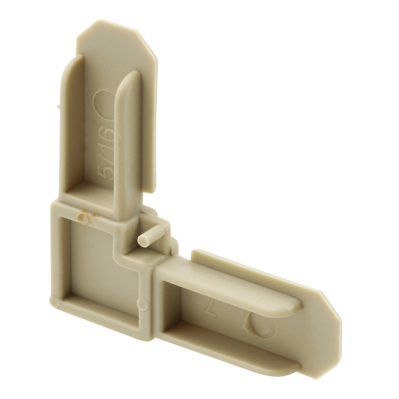 Cadre de coin Prime-Line, 2.13", 9", Plaqué zinc