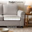  Canapé en chenille rembourré 82,7 po Carter-733181757