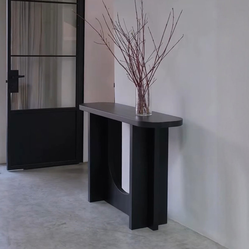 Retro Minimalist Console Table, 33.46" H x 43.31" W x 11.81" D