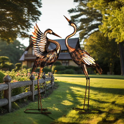 Animals Weather Resistant Waterproof Water Resistant Rust Resistant Metal Garden Statue