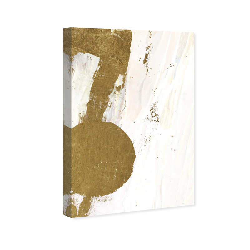 Terre de bouleau abstrait I - Peinture, Toile tendue, H 24 po x l 16 po