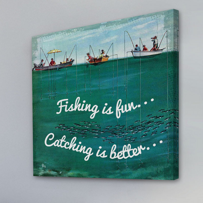 Reproduction d’art sur toile tendue "school of fish of the lines" "version" alternative utz, H 24 po x l 24 po x P 1,5 po