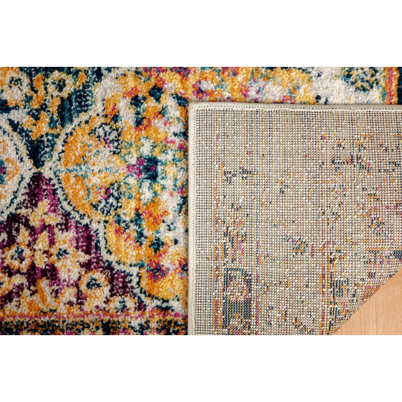 Tapis oriental lilas / orange, Rectangle de 2 pi x 3 pi