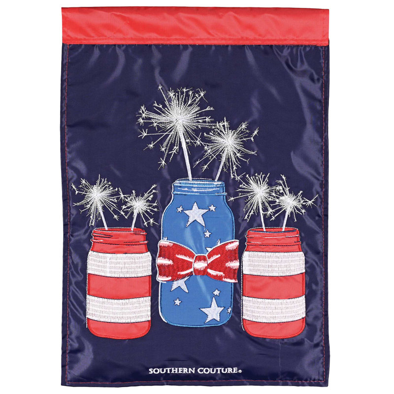 Drapeau Mason Jar Sparkler 13 x 18