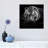 Tiger In Water, Black And White by Lukas Holas - Wrapped Canvas Print-2114891199