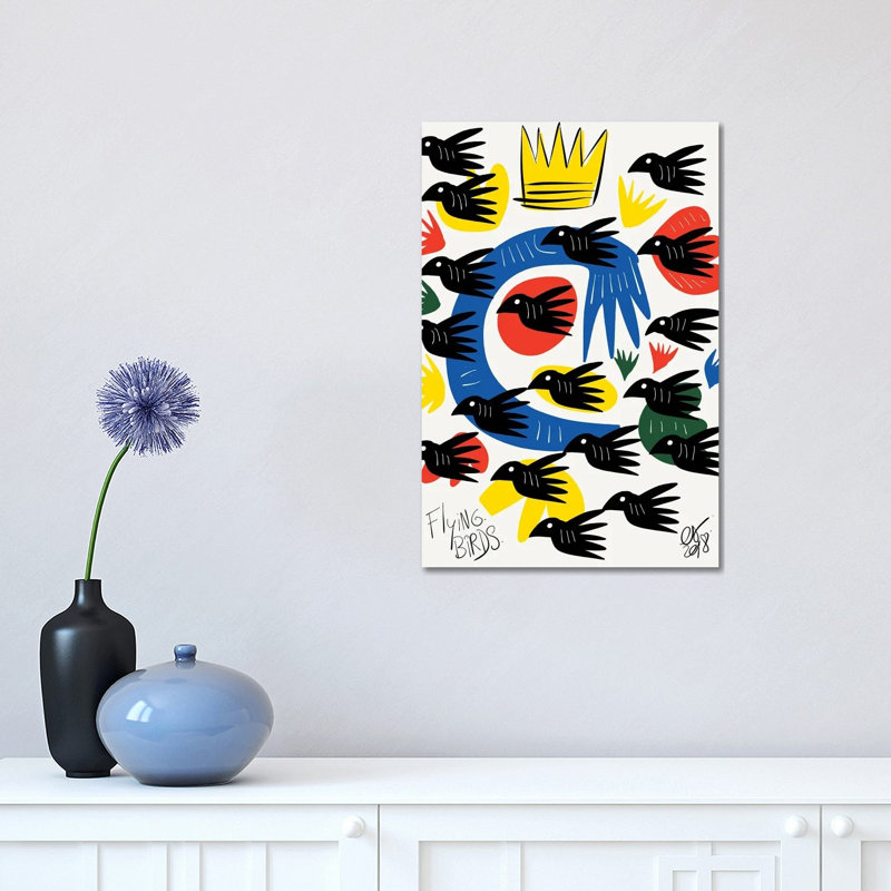 Flying Birds by Emmanuel Signorino - Wrapped Canvas Print, 30.48 cm H x 45.72 cm W