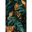 Papier peint chat tropical dans la jungle