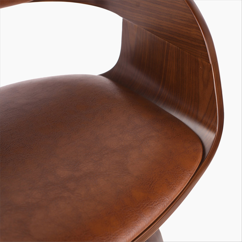 Swivel 30'' Bar Stool, Brown