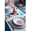 Xmas Sweet Pastels Piece Porcelain Dinnerware Set - Service for 6