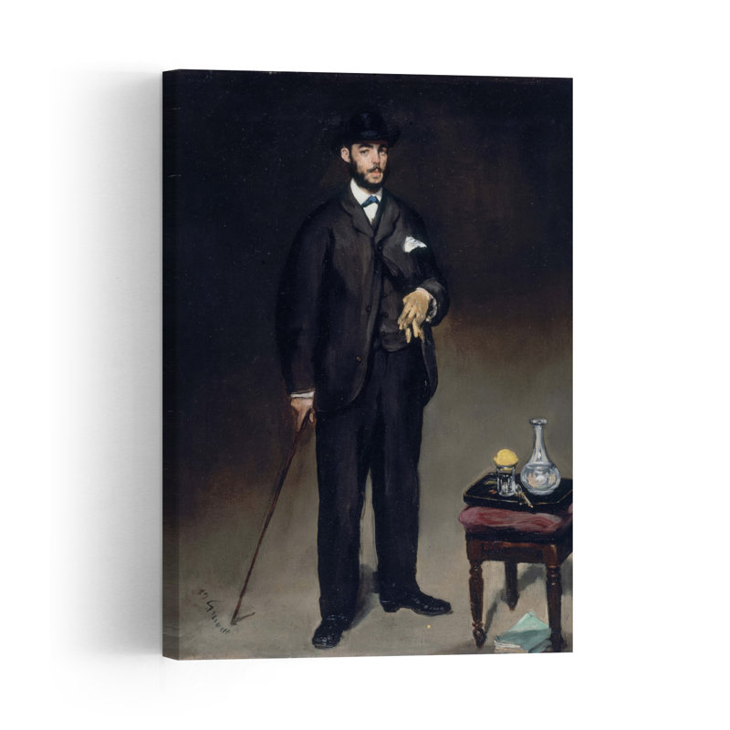 Portrait De Théodore Duret, En 1868 Abstract Contemporary Portrait Wall Art Print, 91.44cm H x 60.96cm W