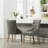 Grey Button Solid Wood Hostess Chairs ( Of 2) - Wingback Look With Stylish Nail Trim Two Glorious Heads-496031119