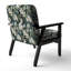 Chaise d'appoint florale Cobalt-6885382