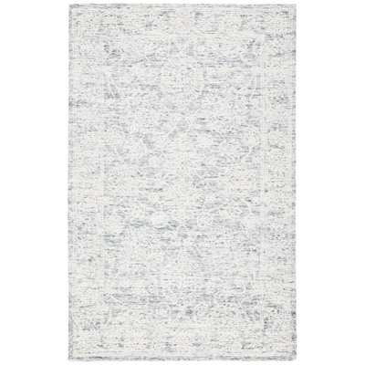Amatury Hand Tufted Wool/Cotton Oriental Rug in Gray/Beige