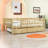 Wood Daybed with Twin Trundle and Guardrails-537538286-537538288
