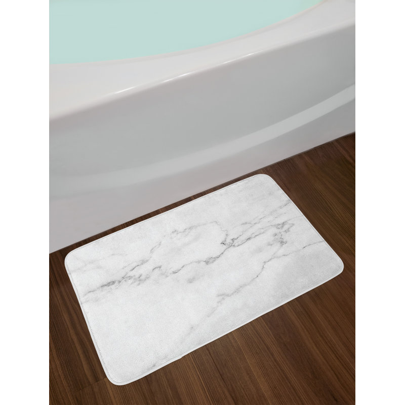 Tapis de bain artsy gris poussière de marbre