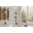 83.4"Tall Modern Corner Shelf,5 Tier Corner Bookcase with LED Light, Storage Standing Shelf Unit