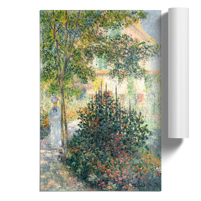 Camille in the Garden at Argenteuil by Claude Monet - Frameless Print