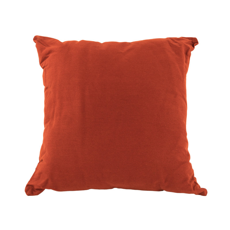 Linen Square Pillow Cover & Insert, Orange